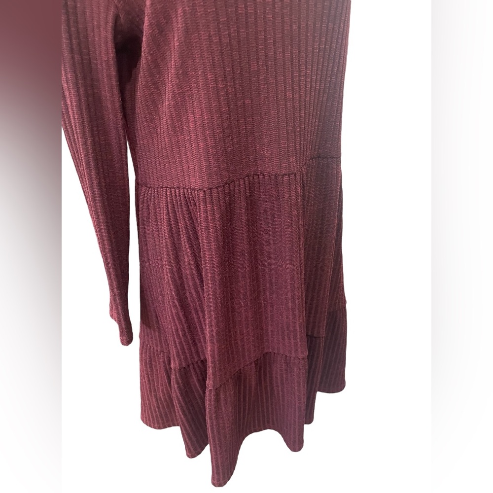 Philosophy women’s size large long sleeve maroon dress - Picture 5 of 8